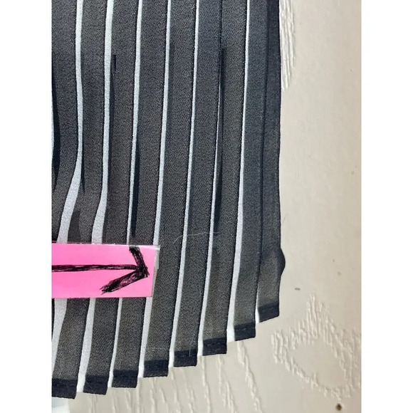 Apt 9 Womens XL Black WhiteTie Style Skirt Hi/Low Hem Career Wear - Picture 5 of 15